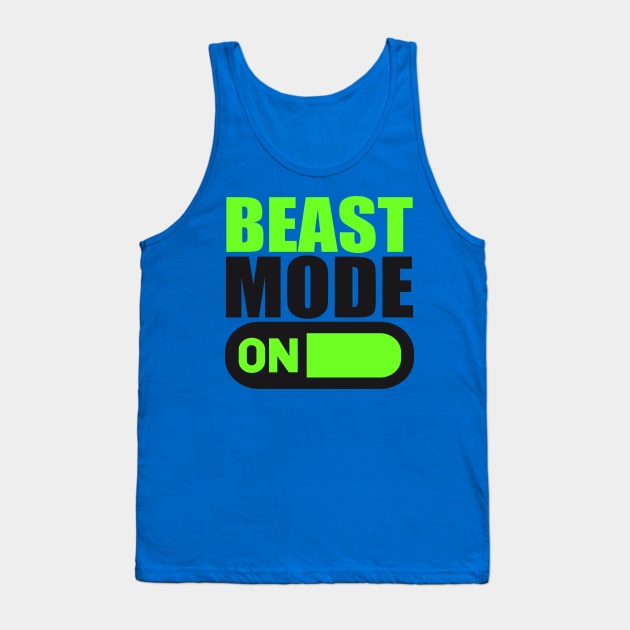 Bodybuilding t-shirt  Be Beast Mode Tank Top by TeeRock